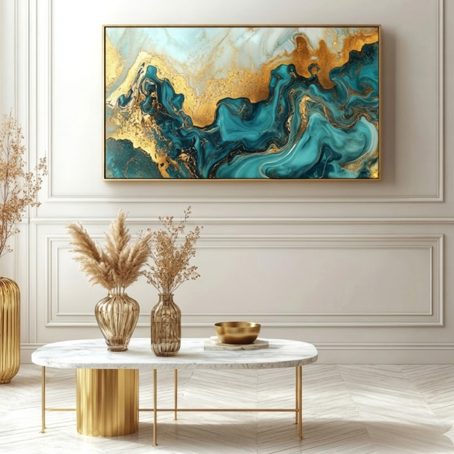 Azure Marble Art image